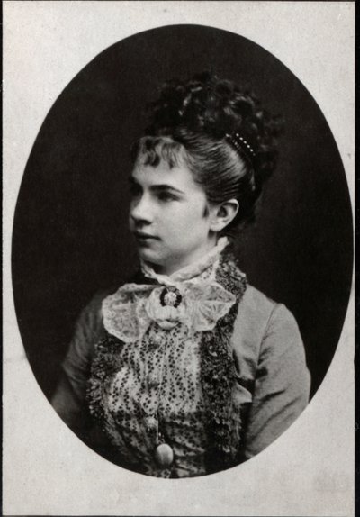 Portrait of Archduchess Gisela of Austria (1856-1932) by French Photographer